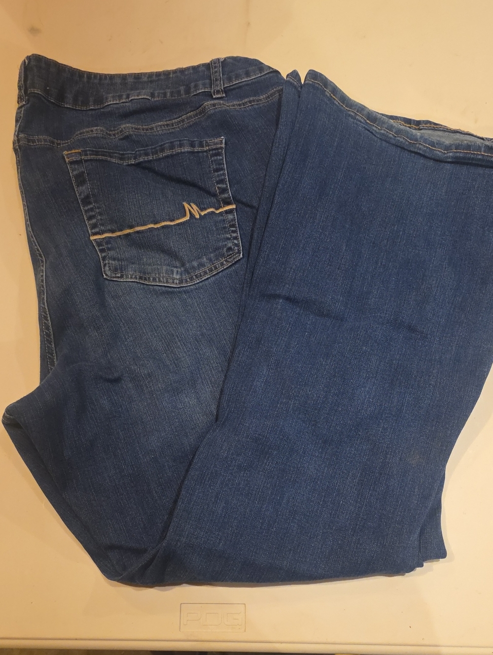 Maurices Medium Blue Wide-Leg Flare Jeans